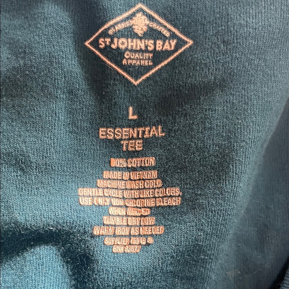 St. John's Bay Dark Teal Essential Tee